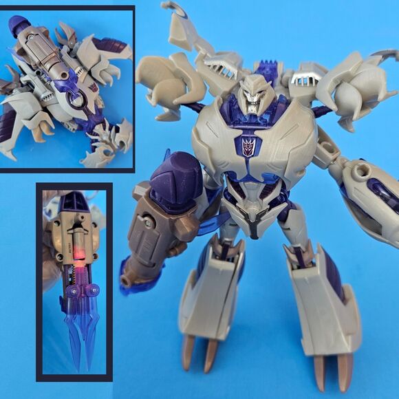Transformers Prime RID Megatron Voyager Class Action Figure *WORKS Weapon Laser - Picture 1 of 16